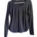 Lululemon Athletica Tops | Lululemon Shirt Long Sleeve Gray Black Stretch 6 Top Soft | Color: Black/Gray | Size: 6