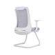 WEJIFU Conference Chair Office Chair Meeting Room Training Chair Arched Computer Mesh Chair Executive Reception Chair with Sled Base (A) vision
