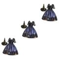 BESTonZON 3 Pcs Cartoon Skirt Prom Dresses Outfits for Girls Toddler Dresses Boy Girl Halloween Costume Toddler Formal Dress Halloween Dress Girl Clothes Girl Dress The Witch Cosplay Child