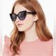 Kate Spade Accessories | New Kate Spade Karina Black Cat Eye Sunglasses Black Grey Gradient Lenses | Color: Black/Gray | Size: Os