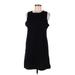 Old Navy Casual Dress - Shift High Neck Sleeveless: Black Solid Dresses - Women's Size Medium