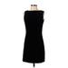 Gap Casual Dress - Sheath High Neck Sleeveless: Black Solid Dresses - Women's Size 2