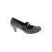 B O C Born Concepts Heels: Pumps Kitten Heel Classic Gray Solid Shoes - Women's Size 8 - Round Toe