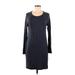Lou & Grey Casual Dress - Sheath: Gray Color Block Dresses - Women's Size Medium