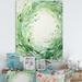 Design Art Verdant Wreaths Whirl - Wreath Wall Decor Metal in Green | 40 H x 30 W x 1.5 D in | Wayfair PT122645-30-40
