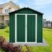 Creationstry 4Ftx6ft Outdoor Storage Sheds w/ Apex Roof & 2 Doors | Wayfair JJ-MX-24031055