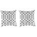 18" x 18" Outdoor Throw Pillow (Set of 2) - 18'' L x 18'' W x 4'' H