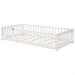 Harriet Bee Floor Platform Bed w/ Fence & Door | Twin | Wayfair ADE9744A988A4519BBA8077522A47C51