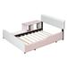 Red Barrel Studio® Akikur Upholstered Platform Storage Bed in Pink | 35.4 H x 80.7 W x 72.4 D in | Wayfair EBCE353AC61546B2878355230549B189