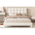 Red Barrel Studio® Akim Bed in White | 36.6 H x 47.1 W x 80.8 D in | Wayfair 55FFFE57B13F441D8B0E211A2A201D74