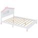 Gracie Oaks Full Size Wooden Platform Bed w/ House-Shaped Headboard & Night Lights | Wayfair 50CD3388ECED44A1B9394AF3E34991A3