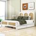 Bay Isle Home™ Binkley Platform Storage Bed Wood in Gray/White | 46 H x 57 W x 81 D in | Wayfair 2AC692D753D7462AAE4AFB32736D393B