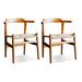 WONERD 28.35" Brown Solid back side ChairSet of 2, Cotton | Wayfair Diningchairs20230314TB649262614173WOB