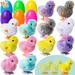 The Holiday Aisle® 12 Pcs Easter Eggs Filled w/ Wind-Up Toys, Colorful Egg Wind-Up Jumping Chicks & Bunnies For Basket Stuffer, Hunt, Party Favors | Wayfair