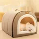 Big Dog Kennel Warm Winter Dog House Mat Detachable Washable Dogs Bed Nest Deep Sleep Tent for