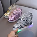 Scarpe Led per bambini moda Sneaker incandescente bambini scarpe da Skate alte ragazzo ragazza