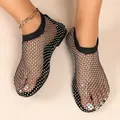 Shoes for Women 2023 New Summer Women's Flat Sandals Mesh Hollow Fashion Sandals Water Diamond