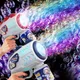 Astronaut Electric Bubble Gun Kids Toy Bubbles Machine Automatic Soap Blower with Light Summer