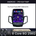 Android 13 Carplay For Ford Fiesta MK7 2009-2016 Tesla Style Car Radio Multimedia Stereo Player WiFi