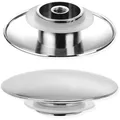 Push Button Sink Plug Sink Plug Silver Chrome Waste Sink Plug Pop-Up Sink 6.6cm Basin Basin Waste