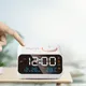 Led Digital Alarm Clock Fm Radio Dimming Rechargeable Temperature Humidity Meter With Snooze