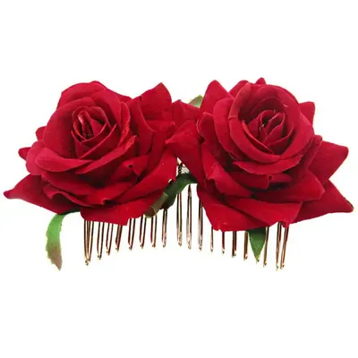 Pince à cheveux en forme de fleur Rose pour femme accessoires de coiffure broche en forme de