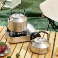 Bouilloire à eau de camping en acier inoxydable épais bouilloire d'extérieur cafetière cuisinière