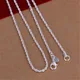 Collier de ULen argent regardé 925 pour hommes et femmes chaîne pour pendentif belle mode