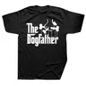 Novità fantastico The Dogfather Dog Dad Fathers Day T-shirt Graphic Cotton Streetwear manica corta