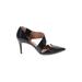 Calvin Klein Heels: Pumps Stilleto Cocktail Party Black Print Shoes - Women's Size 9 1/2 - Pointed Toe