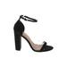 ASOS Heels: Black Solid Shoes - Women's Size 7 - Open Toe