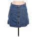 Gap Denim Mini Skirt Mini: Blue Print Bottoms - Women's Size 30