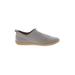 Born Flats: Slip-on Stacked Heel Boho Chic Gray Solid Shoes - Women's Size 9 - Almond Toe