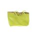 FURLA Leather Tote Bag: Green Solid Bags