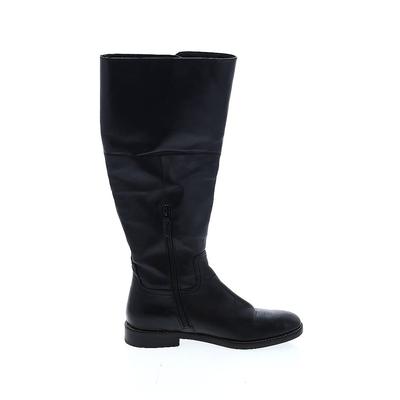 Cole Haan Boots: Black Solid Shoes - Women's Size 7 1/2 - Round Toe