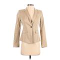 Ann Taylor Blazer Jacket: Short Tan Solid Jackets & Outerwear - Women's Size 00