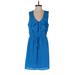 Bebop Casual Dress: Blue Dresses - Women's Size Large