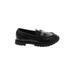Baby Gap Flats: Slip On Chunky Heel Casual Black Solid Shoes - Kids Girl's Size 10