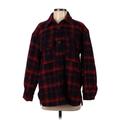 Coat: Red Plaid Jackets & Outerwear - Women's Size Small