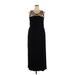 Lane Bryant Cocktail Dress - Party Scoop Neck Sleeveless: Black Print Dresses - Women's Size 18 Plus