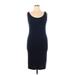 Universal Standard Casual Dress - Sheath Scoop Neck Sleeveless: Blue Print Dresses - Women's Size 16