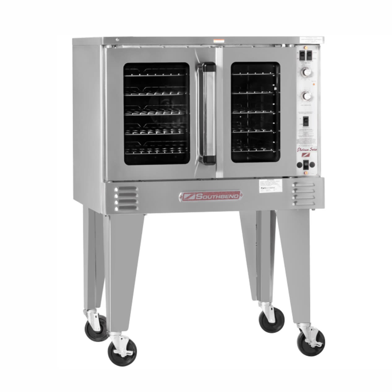 Southbend PCG90S/SD LP Platinum Single Full Size Liquid Propane Commercial Convection Oven - 90,000 BTU, Gas Type: LP