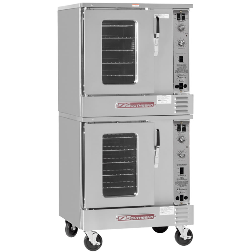 Southbend PCHE15S/S-V 240/3 Platinum Ventless Double Half Size Commercial Convection Oven - 7.5kW, 240v/3ph, Double deck