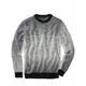 Mey & Edlich Herren Pulli Regular Fit Grau gestreift