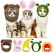 Cat Hat Cat Costume Bunny Hat with Ears Funny Banana Pineapple Cat Hat for Cats and Small Dogs Kitten Puppy Party Costume Accessory Headwear