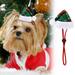 Lmueinov Holiday sales New Pet Christmas Hat Fashion Christmas Hat Elastic Rope Hat Clearance