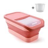 Collapsible Dog Food Storage Container 10-13 LB Large Pet Cat Food Containers Bin with Lids Foldable Kitchen Cereal Rice Storage