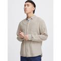 BLEND Langarmhemd Herren Regular Fit Baumwolle beige, M