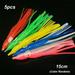 5 pieces 5/6/7/10/12/15 Random Color Durable Artificial Color Random Swim Fishing Tackle Squid Skirt Lure Soft Silicone Saltwater Octopus Bait 15CM