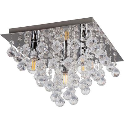 Kristall Deckenleuchte chrom Kristall Deckenlampe Kronleuchter Deckenlampe Schlafzimmer, Metall Image